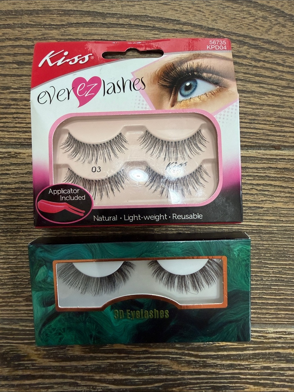 Kiss False Eyelashes Set - Black Wispy & 3D Lashes